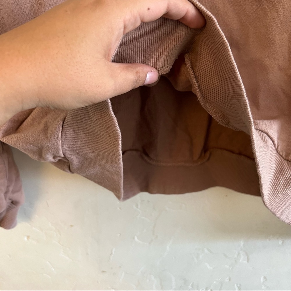 Divided Pink & Cream Color Block Sweatshirt Medium - Picture 7 of 10